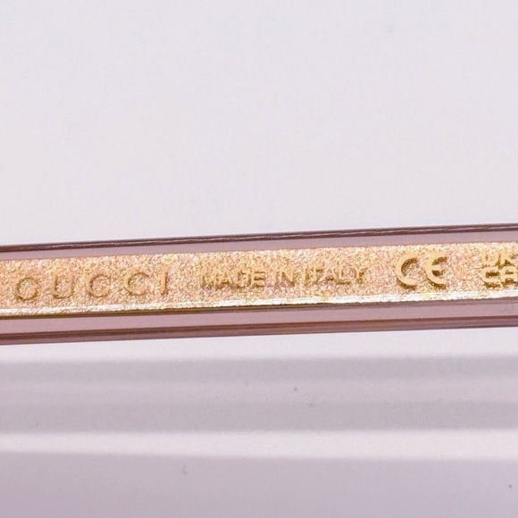 New! Gucci Stylish Transparent Square Sunglasses, GG1314S 005, Authentic - Picture 9 of 13